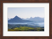 Landscape of mountain, between Aksum and Mekele, Ethiopia Fine Art Print