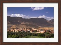 The Oasis City of Tinerhir beneath foothills of the Atlas Mountains, Morocco Fine Art Print