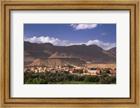 The Oasis City of Tinerhir beneath foothills of the Atlas Mountains, Morocco Fine Art Print