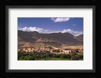 The Oasis City of Tinerhir beneath foothills of the Atlas Mountains, Morocco Fine Art Print