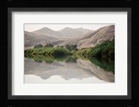 Greenery Along the Banks of the Kunene River, Namibia Fine Art Print