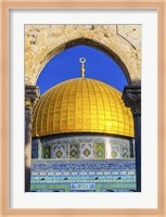 Dome of the Rock Arch, Temple Mount, Jerusalem, Israel Fine Art Print