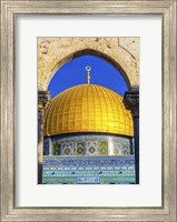 Dome of the Rock Arch, Temple Mount, Jerusalem, Israel Fine Art Print