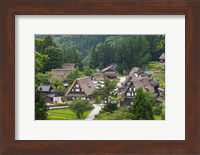 Gassho-Zukuri Houses in the Mountain, Japan Fine Art Print
