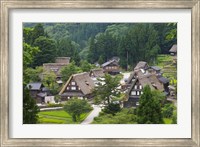 Gassho-Zukuri Houses in the Mountain, Japan Fine Art Print