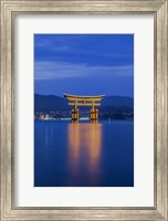 Twilight Floating Torii Gate, Itsukushima Shrine, Japan Fine Art Print