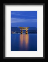 Twilight Floating Torii Gate, Itsukushima Shrine, Japan Fine Art Print