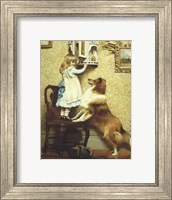 Little Girl and Her Sheltie Fine Art Print