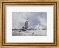 Pilot Boat Off Feecamp, Normandy Fine Art Print