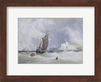 Pilot Boat Off Feecamp, Normandy Fine Art Print