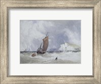 Pilot Boat Off Feecamp, Normandy Fine Art Print