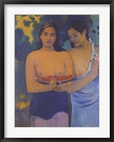 Two Women from Tahiti Fine Art Print