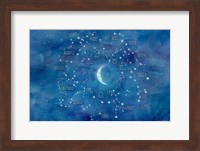 Star Sign with Moon Landscape Fine Art Print