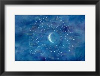 Star Sign with Moon Landscape Fine Art Print