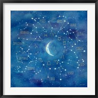 Star Sign with Moon Square Fine Art Print