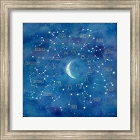 Star Sign with Moon Square Fine Art Print