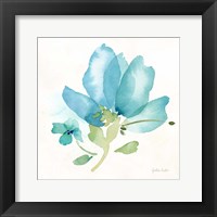 Blue Poppy Field Single II Framed Print