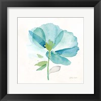 Blue Poppy Field Single III Framed Print