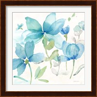 Blue Poppy Field II Fine Art Print