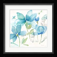 Blue Poppy Field II Framed Print