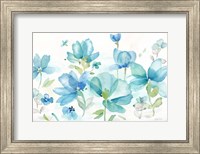 Blue Poppy Field Landscape Fine Art Print