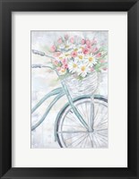 Bike with Flower Basket Fine Art Print