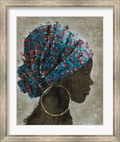 Profile of a Woman I (gold hoop) Fine Art Print