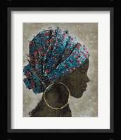 Profile of a Woman I (gold hoop) Fine Art Print