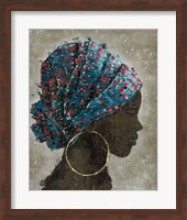 Profile of a Woman I (gold hoop) Fine Art Print