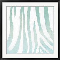 Soft Animal Prints Blue Zebra Fine Art Print