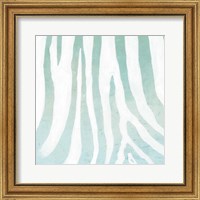 Soft Animal Prints Blue Zebra Fine Art Print
