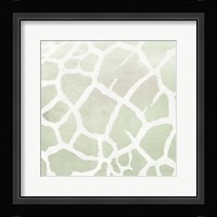 Soft Animal Prints Gray Giraffe Framed Print