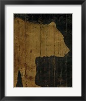 Rustic Lodge Animals Bear Framed Print