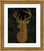 Rustic Lodge Animals Deer Head Fine Art Print
