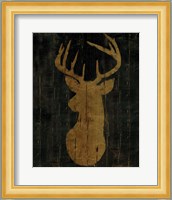 Rustic Lodge Animals Deer Head Fine Art Print