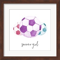 Sports Girl Soccer Fine Art Print