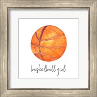 Sports Girl Basketball Fine Art Print