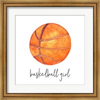 Sports Girl Basketball Fine Art Print