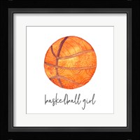 Sports Girl Basketball Fine Art Print