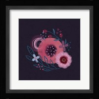 Dark Purple Florals II Framed Print
