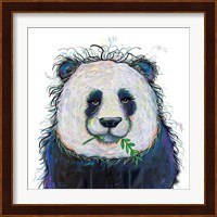 Panda with Leaf Fine Art Print