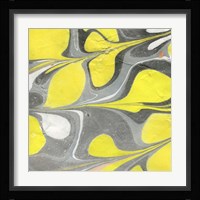 Yellow and Gray Marble I Fine Art Print