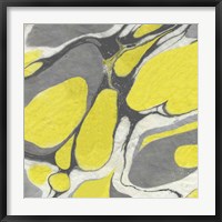 Yellow and Gray Marble II Fine Art Print