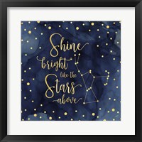 Oh My Stars III Shine Bright Framed Print