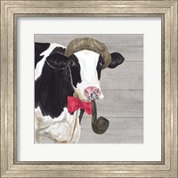 Intellectual Animals II Cow and Pipe Fine Art Print