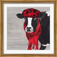 Intellectual Animals III Cow and Scarf Fine Art Print