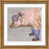 Intellectual Animals V Pig in Boots Fine Art Print