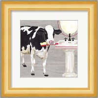 Bath time for Cows Sink Fine Art Print