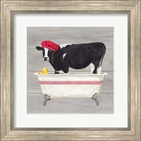 Bath time for Cows Tub Fine Art Print