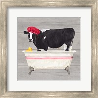 Bath time for Cows Tub Fine Art Print